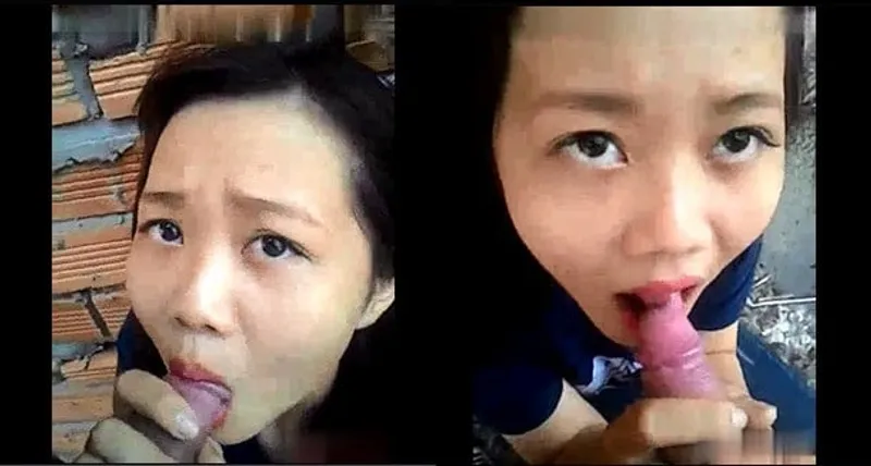 Eny mút cặc ở vườn sau nhà