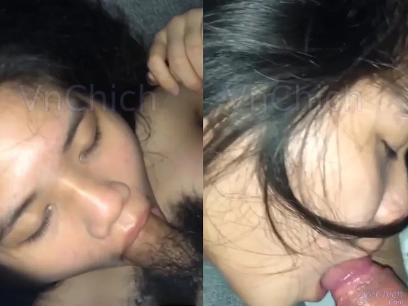 Em học sinh 2k5 ngại ngùng mút dương vật trước máy quay